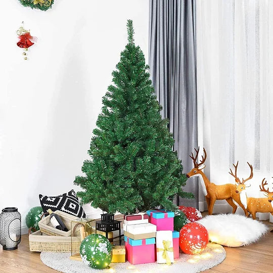 Decorative Christmas Tree With Stand Green/Black 150cm